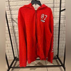 Aeropostale Red Zip Up Sweater